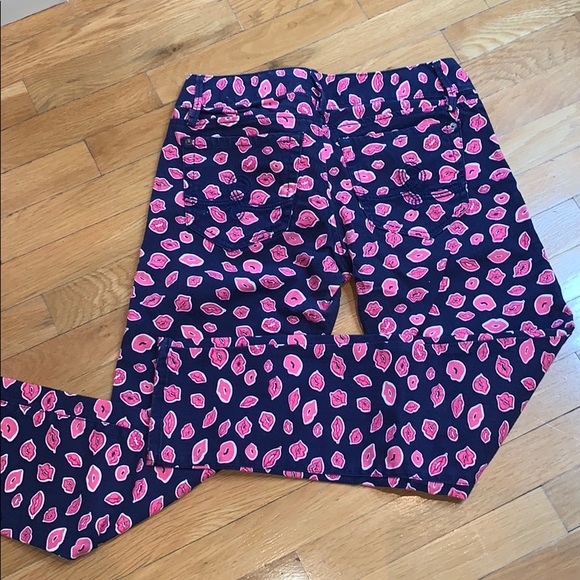Lily Pulitzer size 4 lip print worth skinny jean - Picture 7 of 8